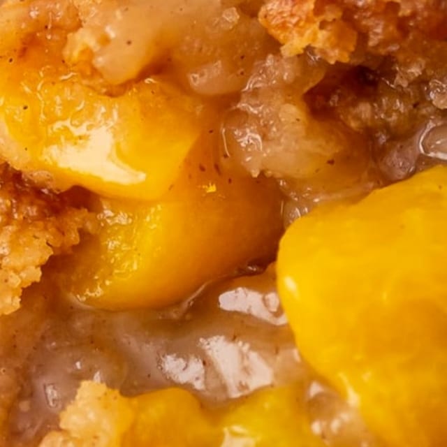 Peach Cobbler.