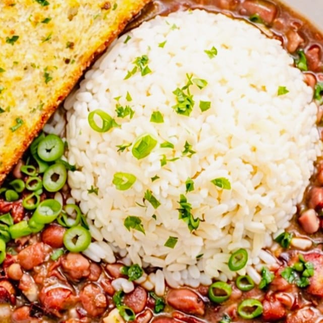 Beale Street Beans & Rice W/Muffin.